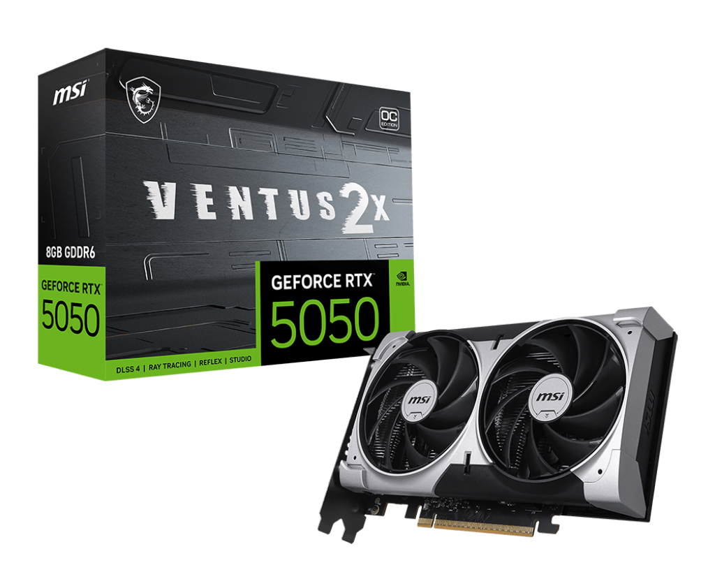 Видеокарта MSI GeForce RTX 5050 8G VENTUS 2X OC
